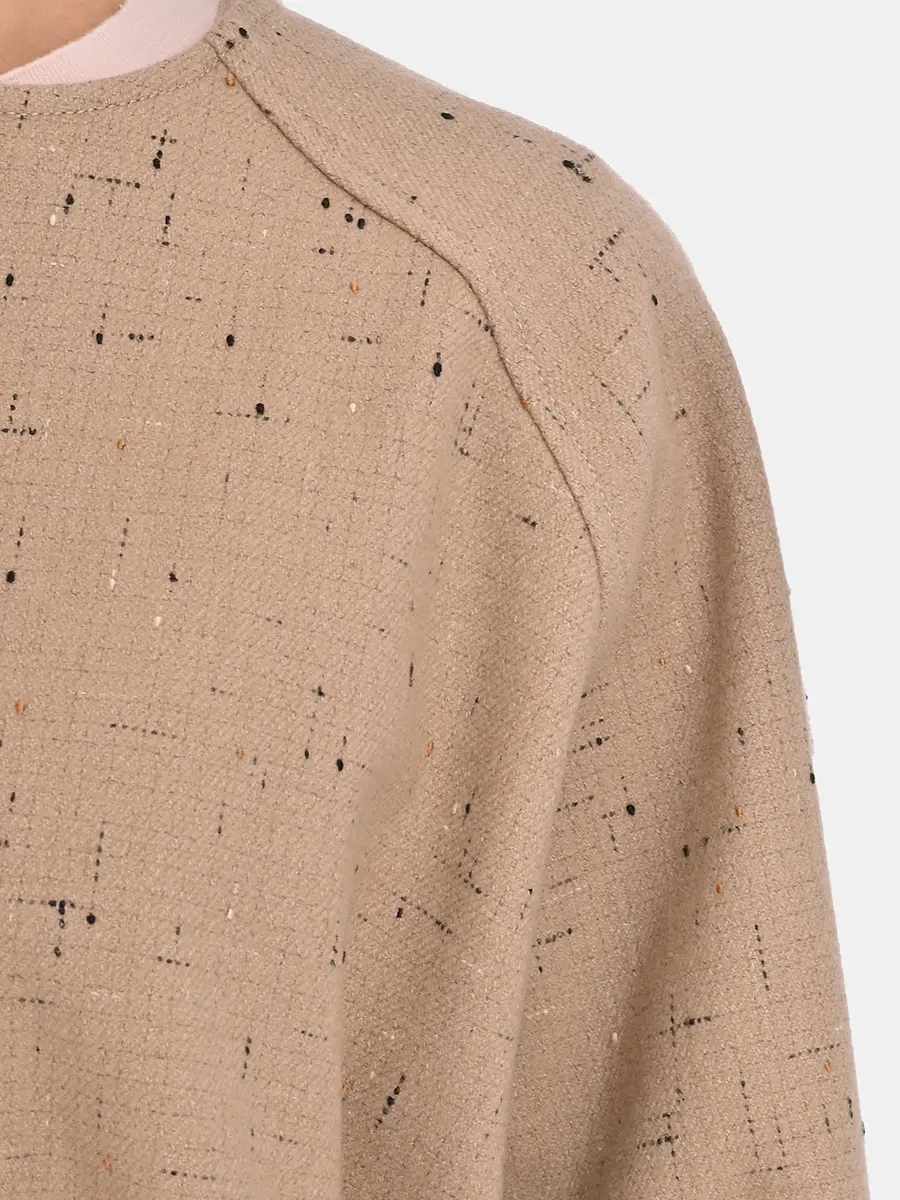 Бомбер из шерсти и хлопка