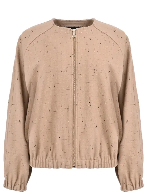 Бомбер из шерсти и хлопка FABIANA FILIPPI