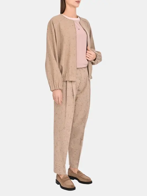 Бомбер из шерсти и хлопка FABIANA FILIPPI