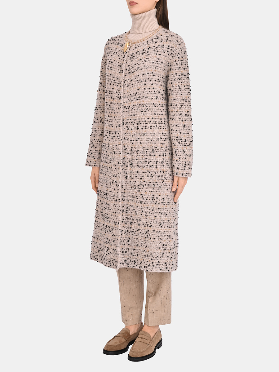 Пальто твидовое