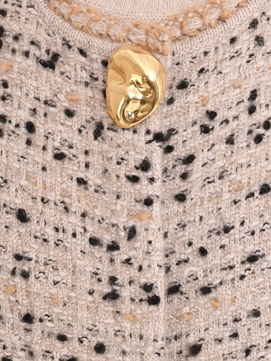 Пальто твидовое