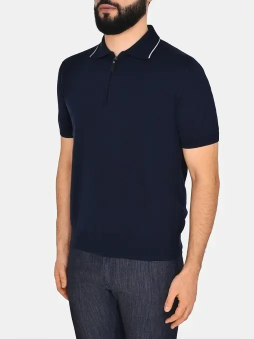 Поло хлопковое CANALI