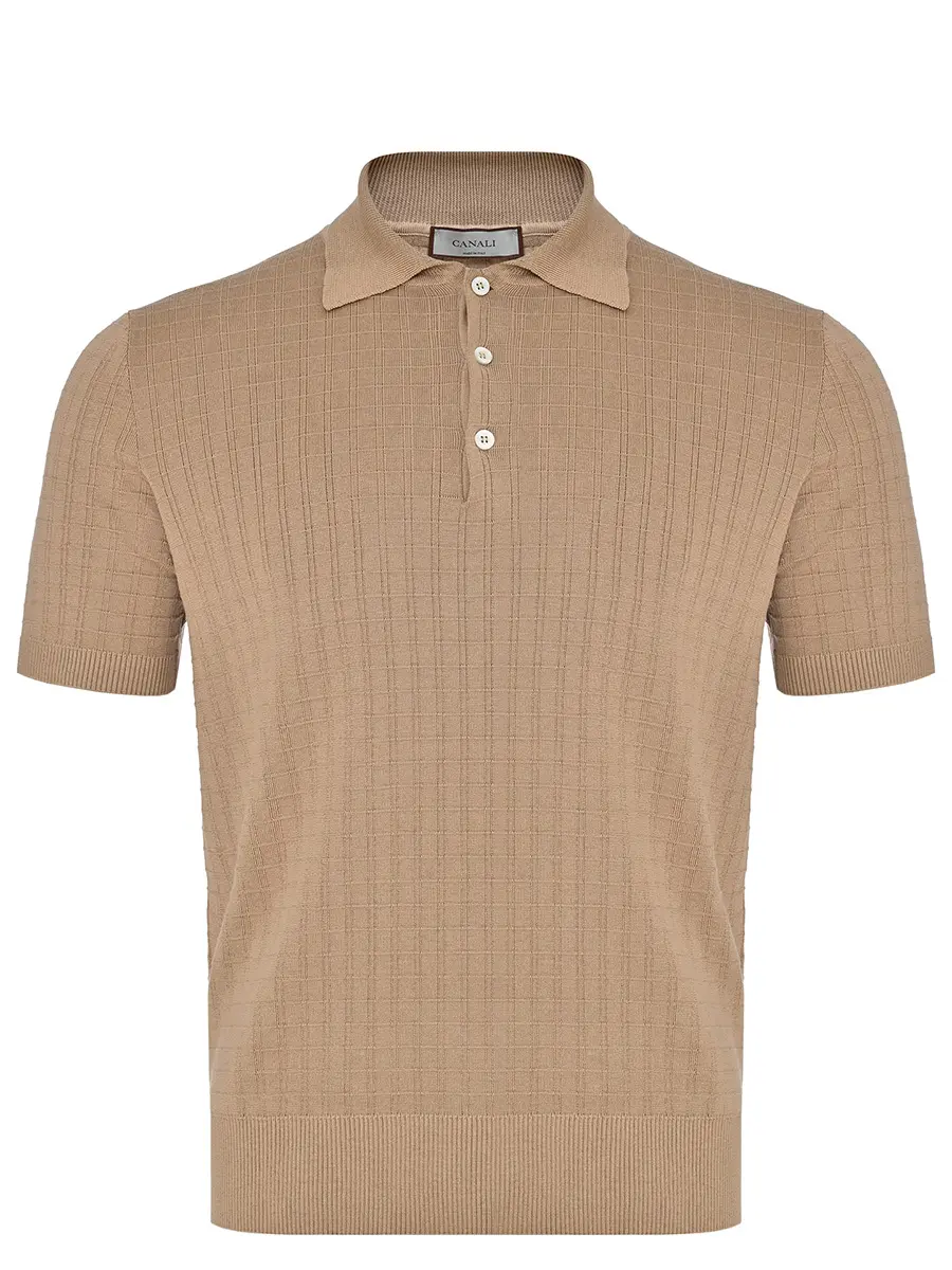 Поло из шелка и хлопка