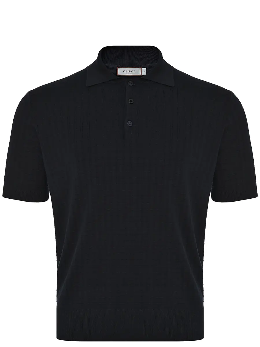 Поло из шелка и хлопка