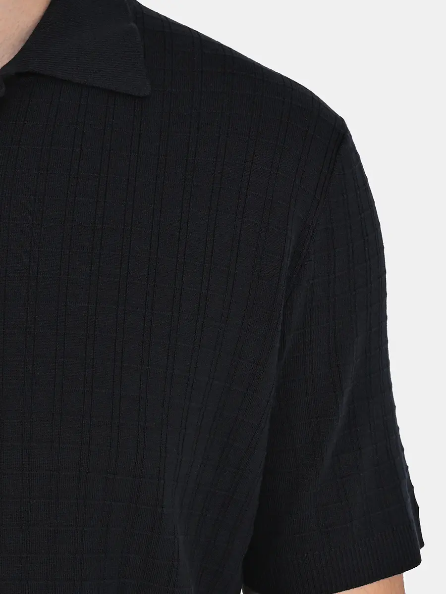 Поло из шелка и хлопка