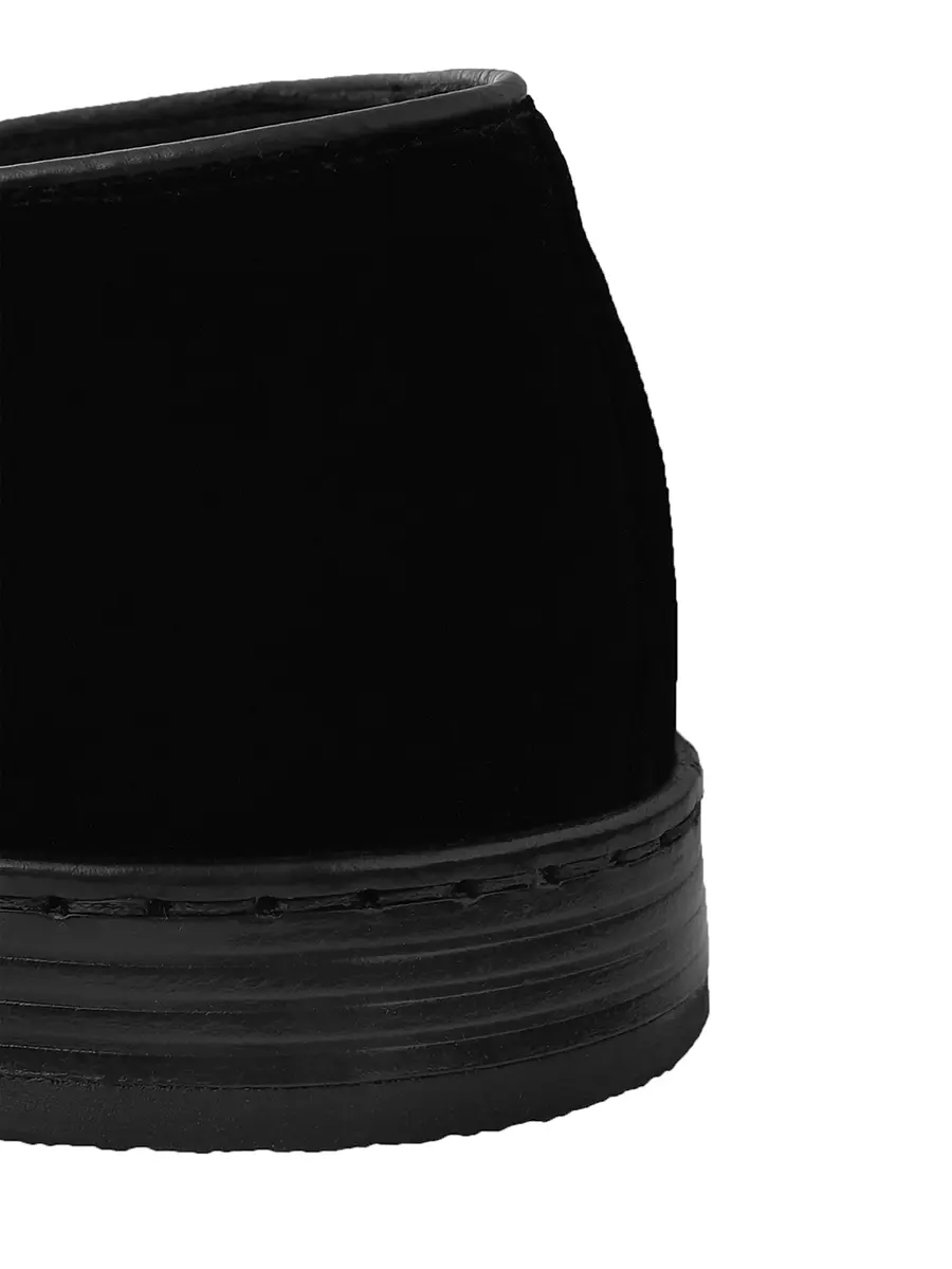 Слипоны замшевые