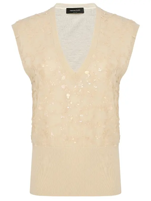 Жилет с пайетками FABIANA FILIPPI