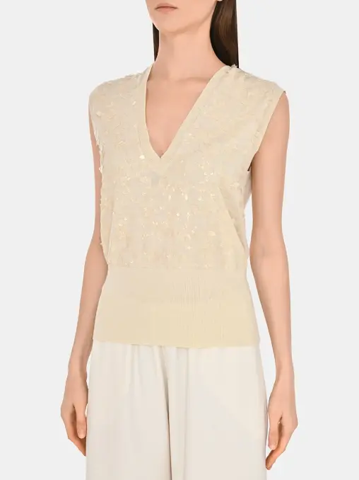 Жилет с пайетками FABIANA FILIPPI