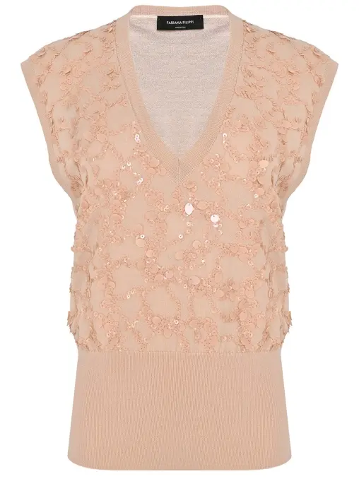 Жилет с пайетками FABIANA FILIPPI