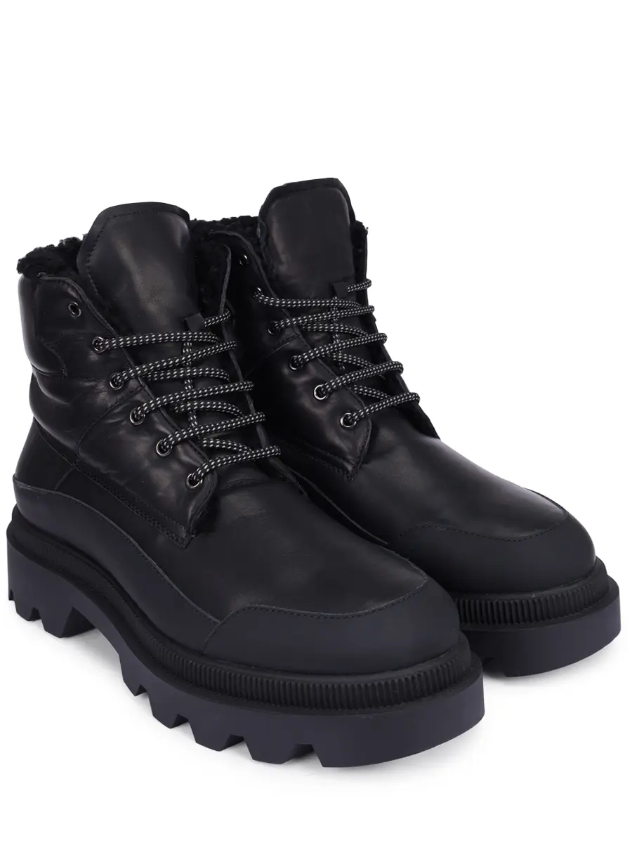 Ботинки кожаные на меху