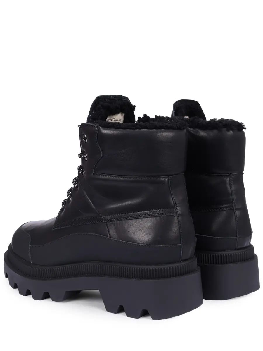 Ботинки кожаные на меху