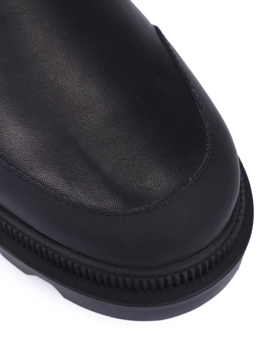 Ботинки кожаные на меху