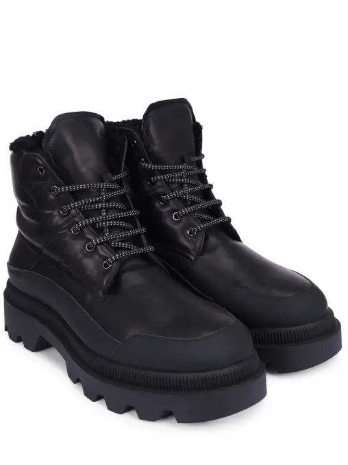 Ботинки кожаные на меху VOILE BLANCHE