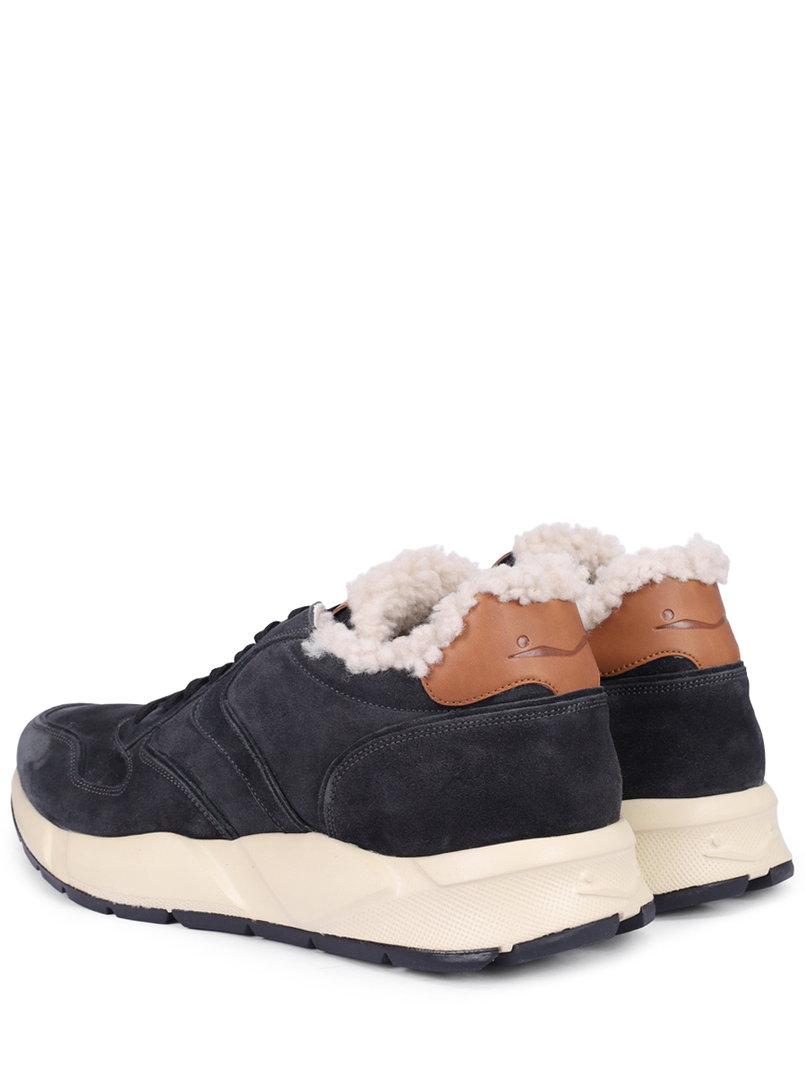 Кроссовки замшевые на меху