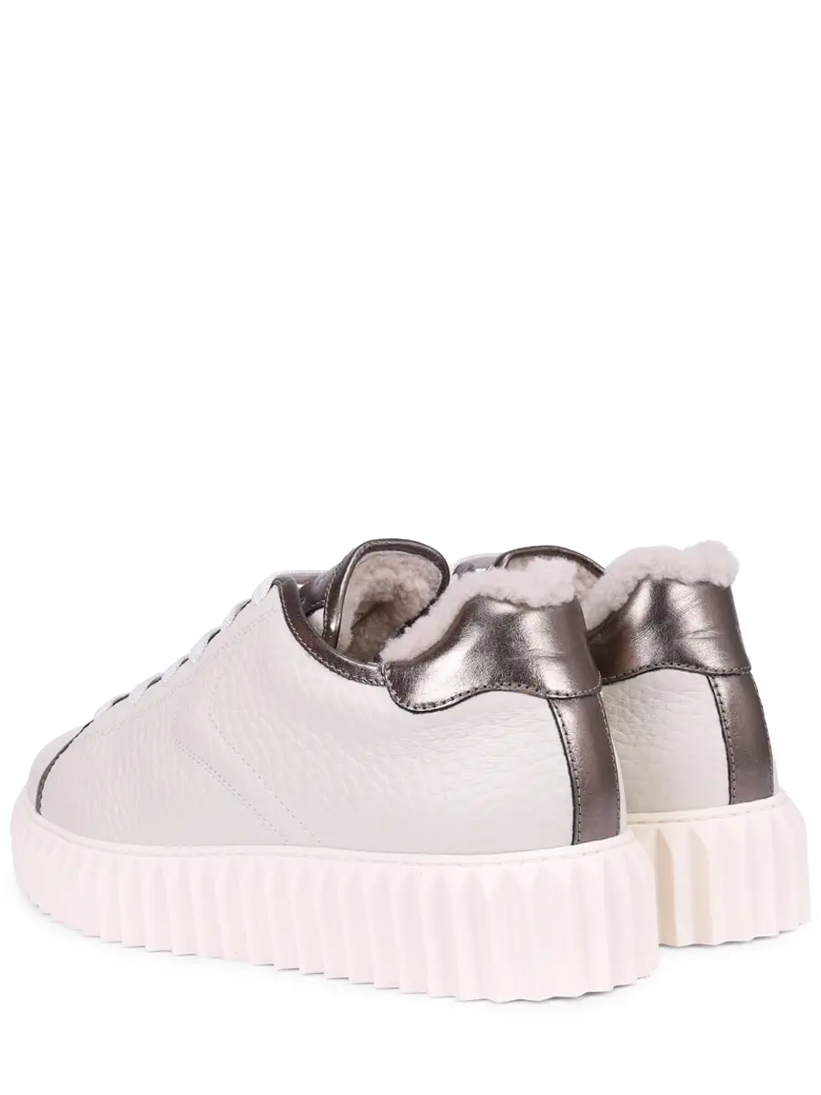 Кеды кожаные на меху