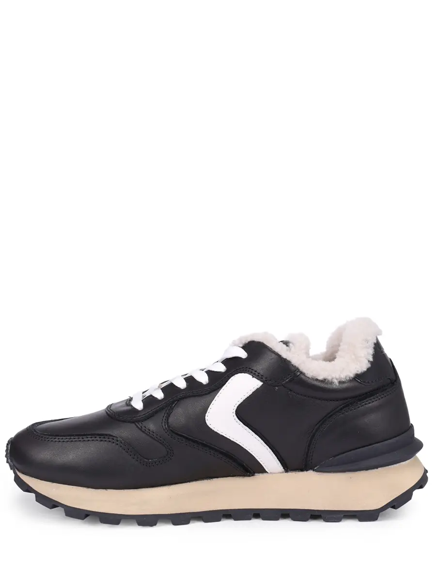 Кроссовки кожаные на меху