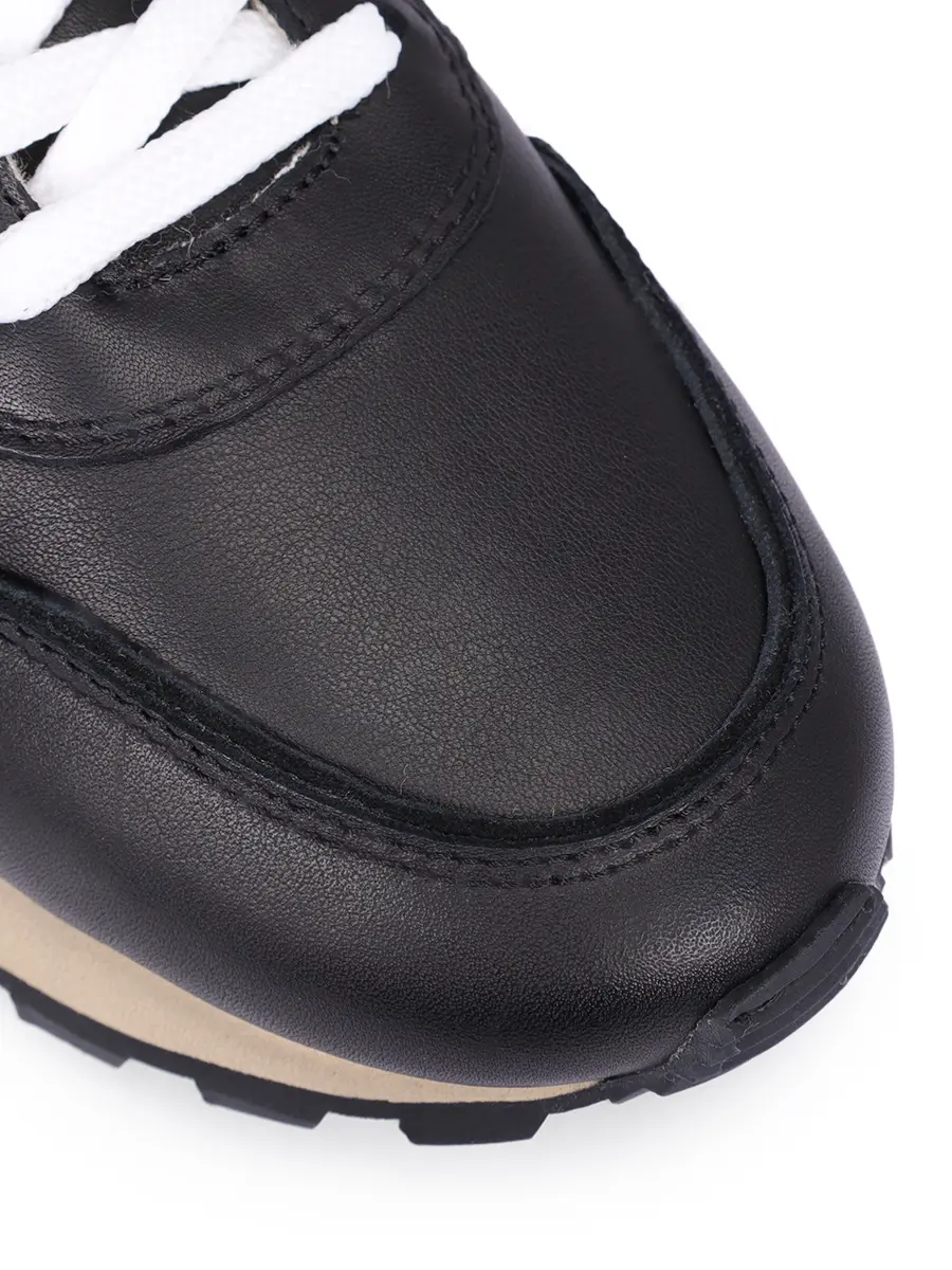 Кроссовки кожаные на меху