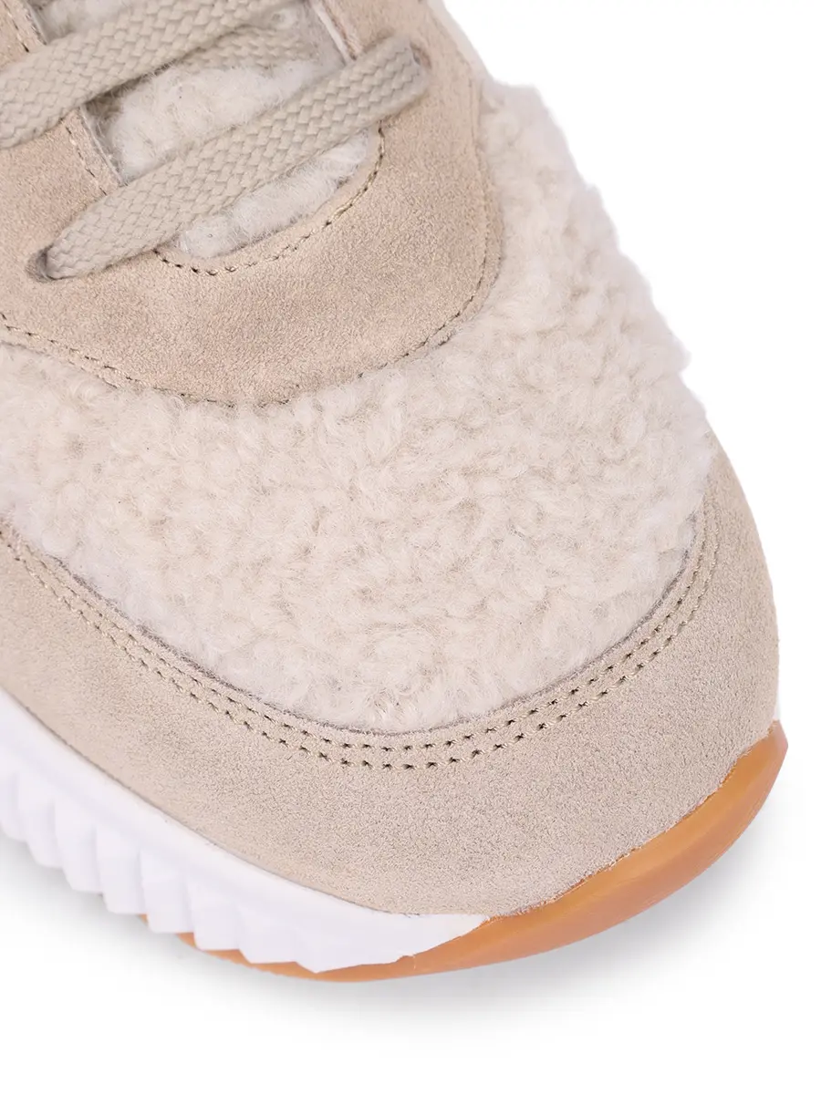 Кроссовки замшевые на меху