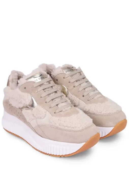 Кроссовки замшевые на меху VOILE BLANCHE