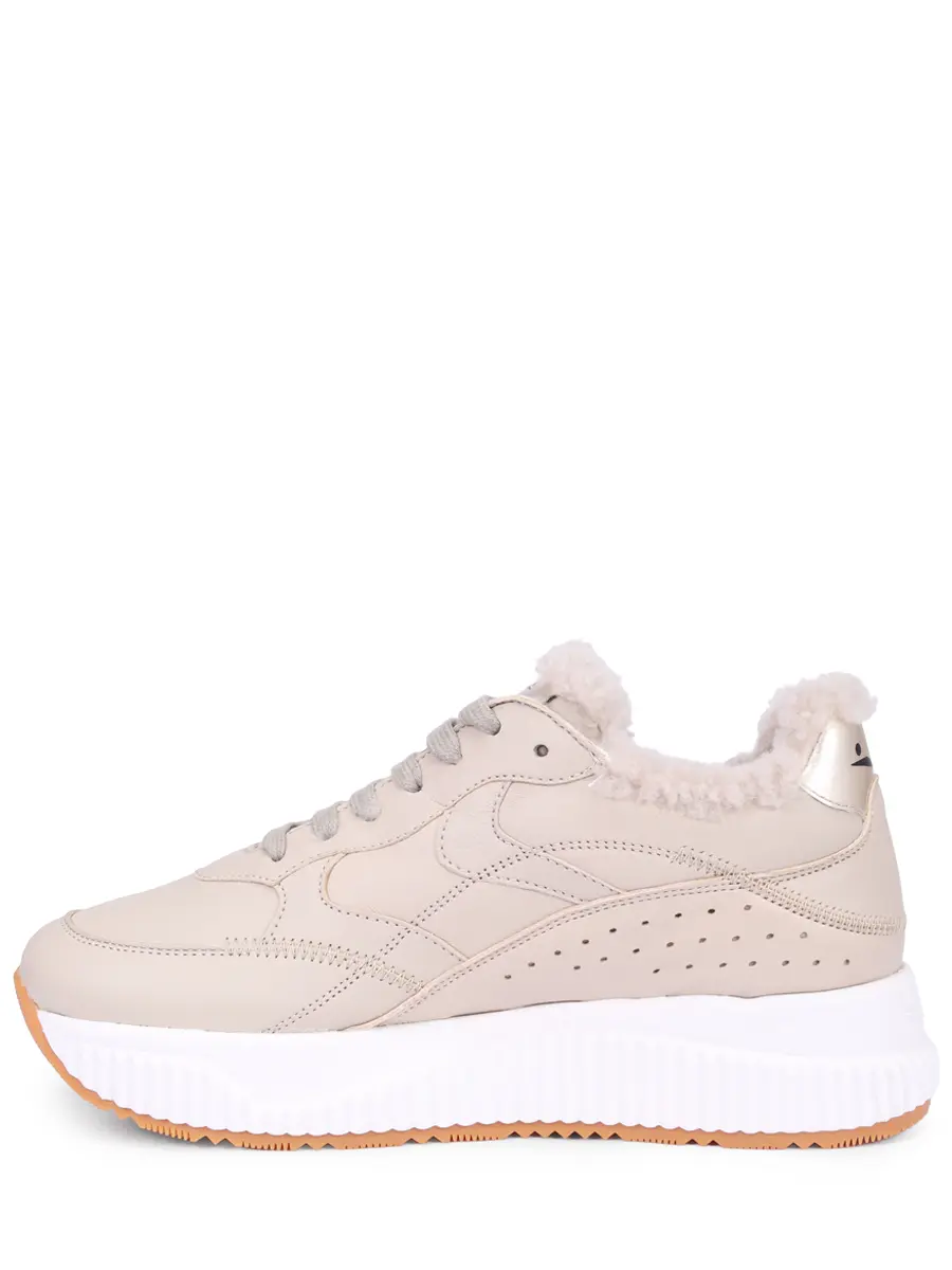 Кроссовки кожаные на меху