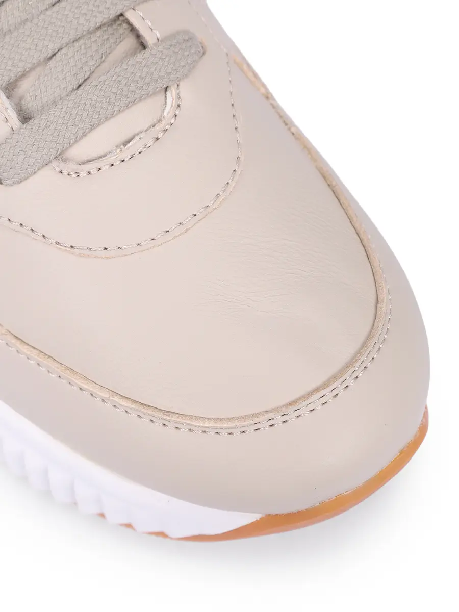 Кроссовки кожаные на меху