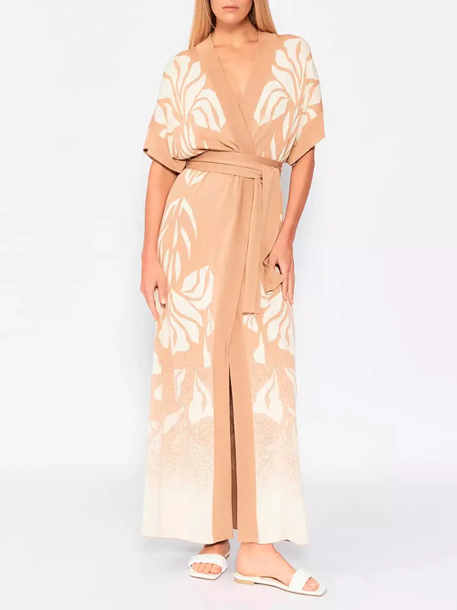 Платье из шелка и вискозы