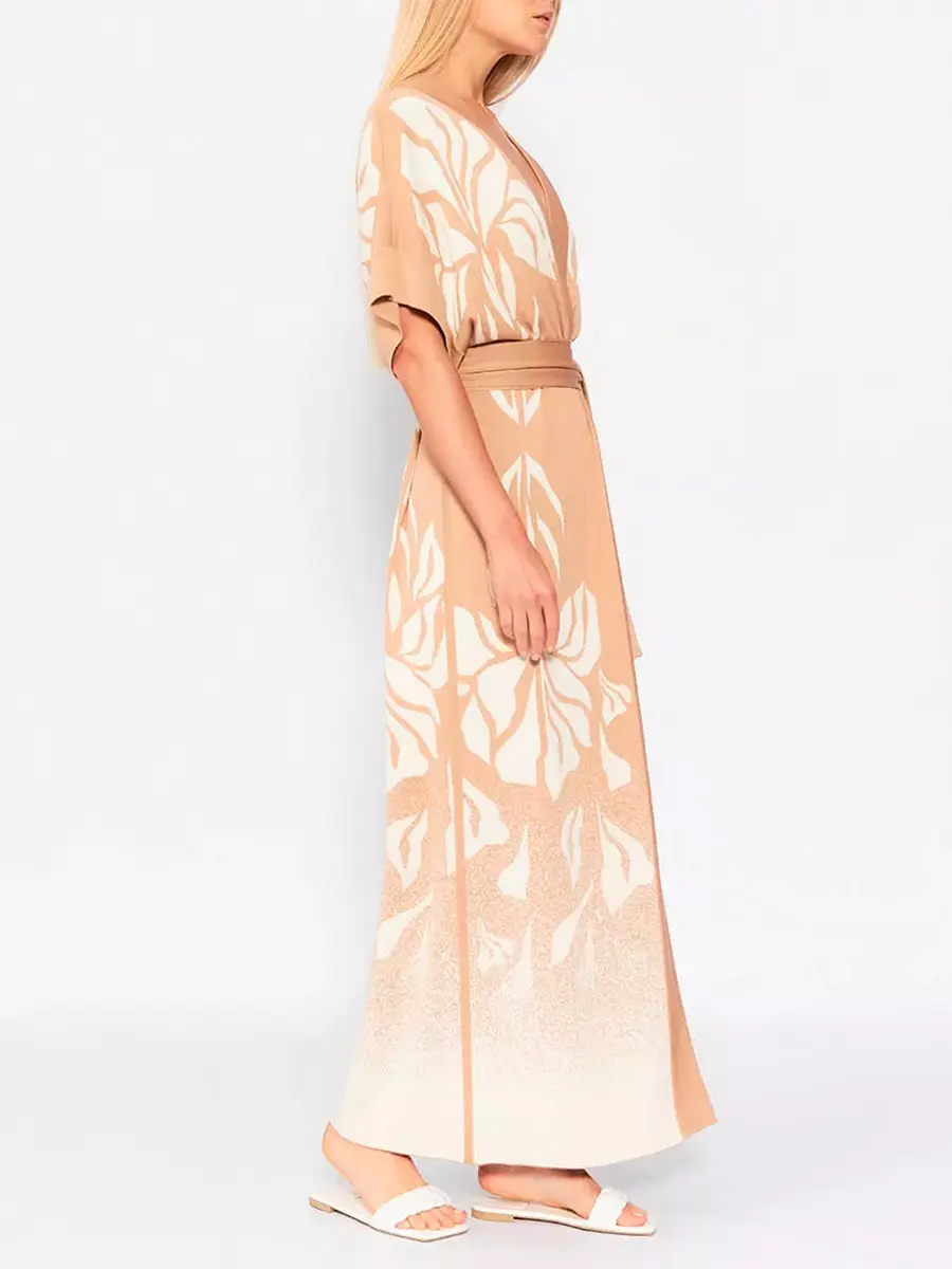 Платье из шелка и вискозы