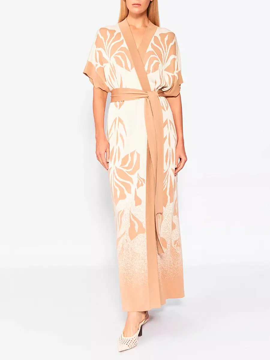 Платье из шелка и вискозы