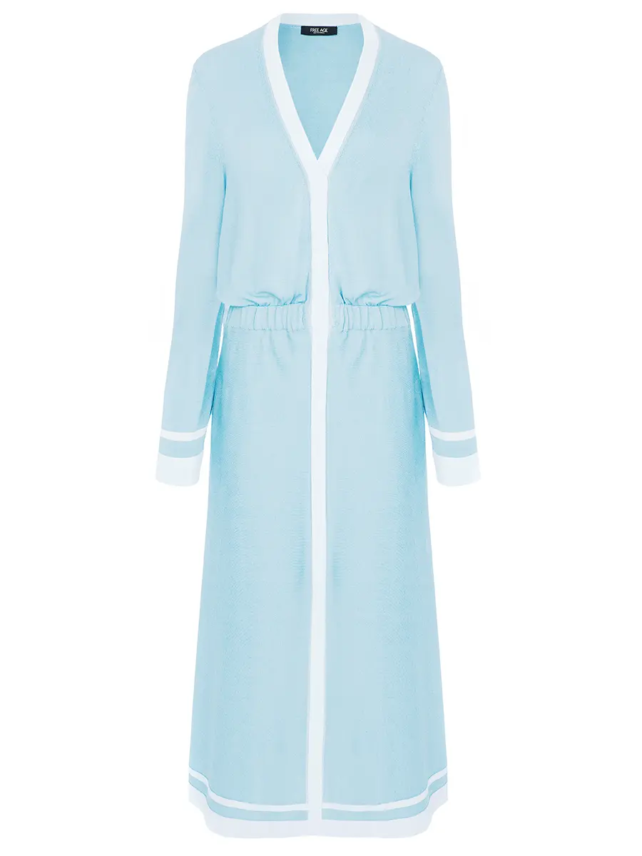 Платье из шелка и вискозы