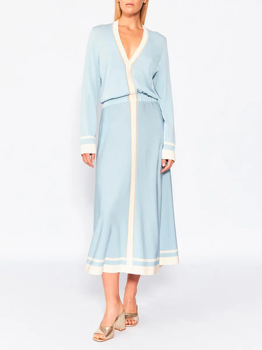 Платье из шелка и вискозы