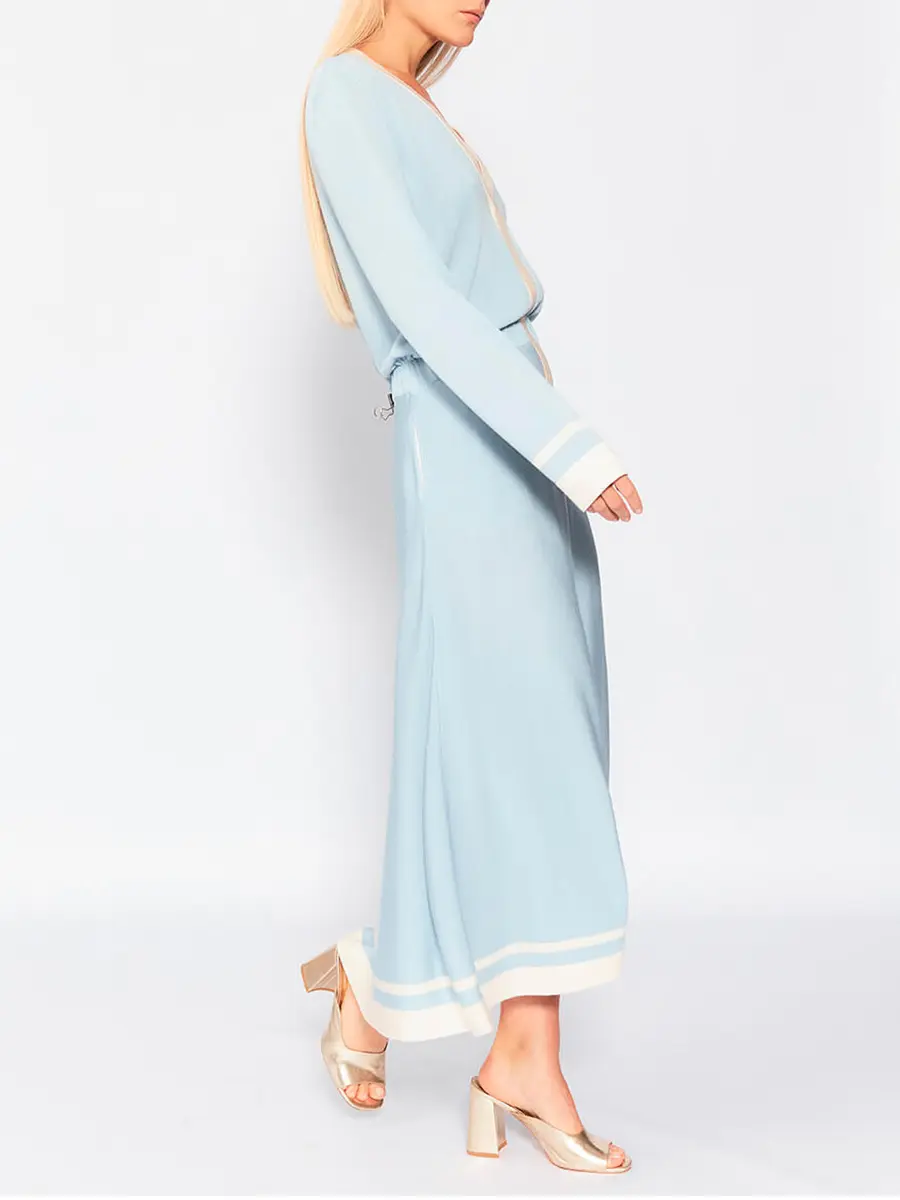 Платье из шелка и вискозы