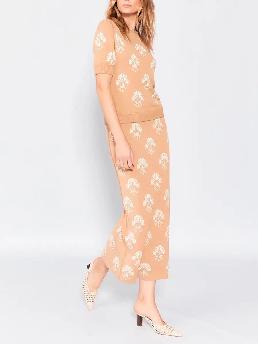 Юбка из шелка и вискозы