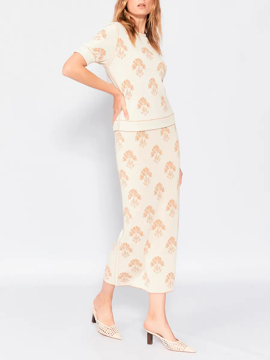 Юбка из шелка и вискозы