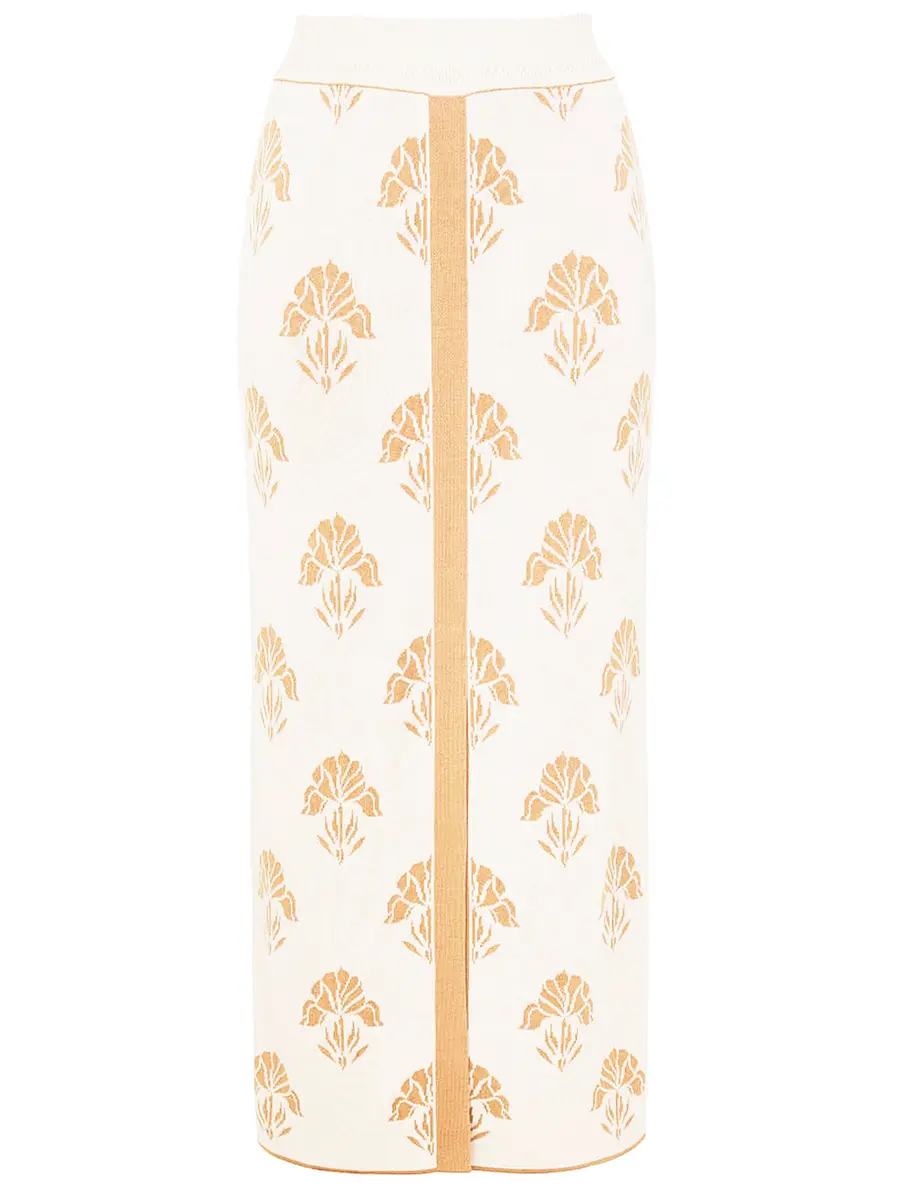 Юбка из шелка и вискозы