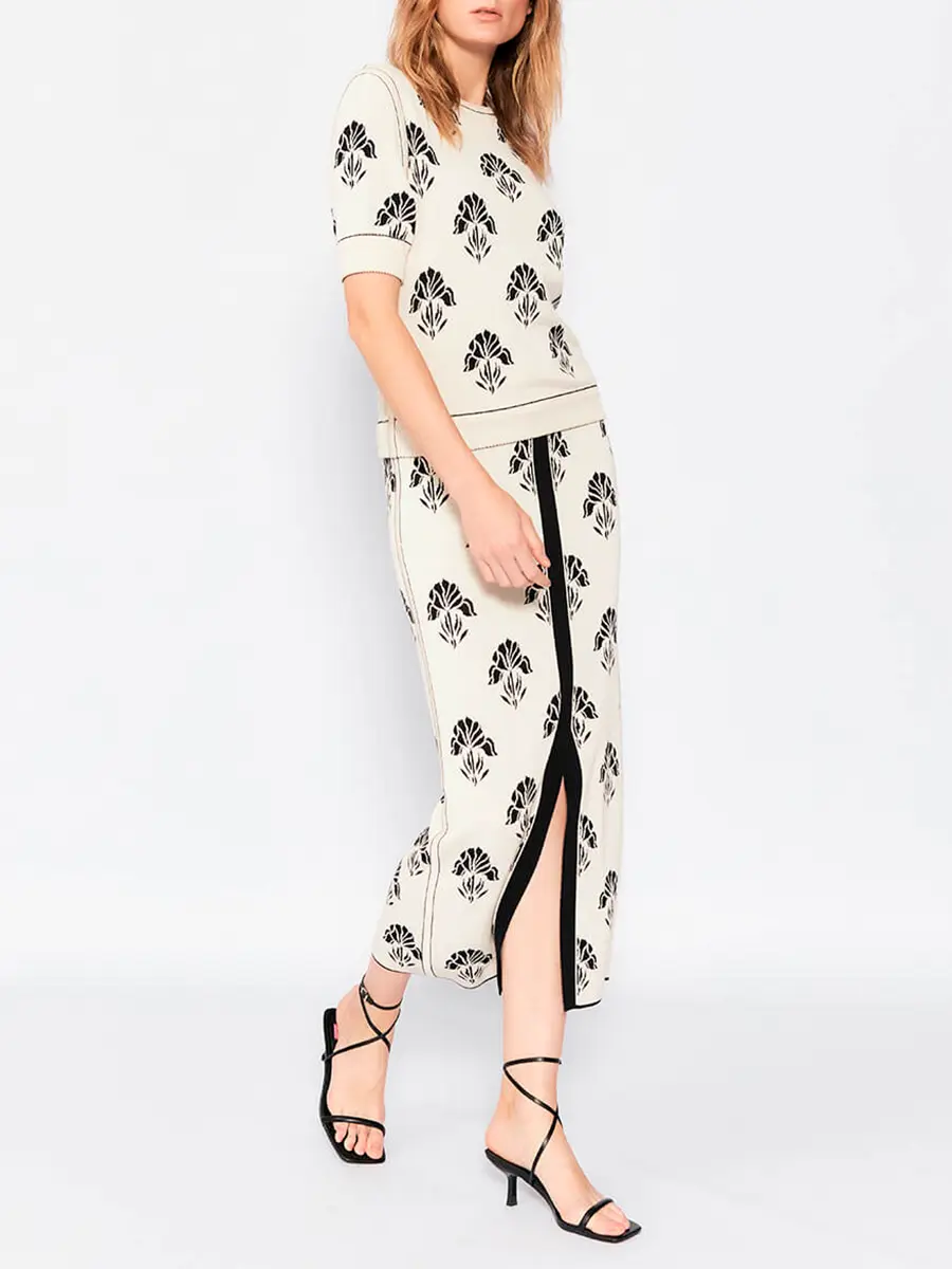 Юбка из шелка и вискозы