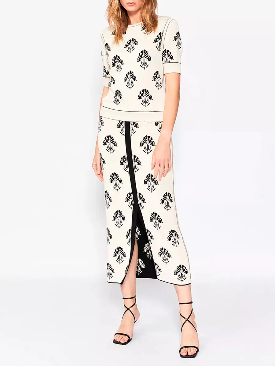 Юбка из шелка и вискозы