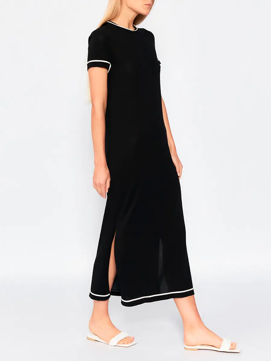 Платье из шелка и вискозы