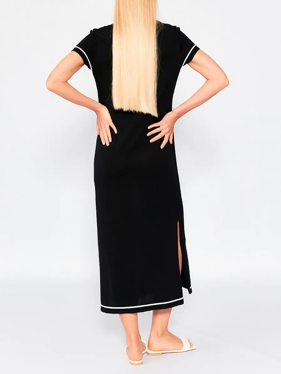 Платье из шелка и вискозы