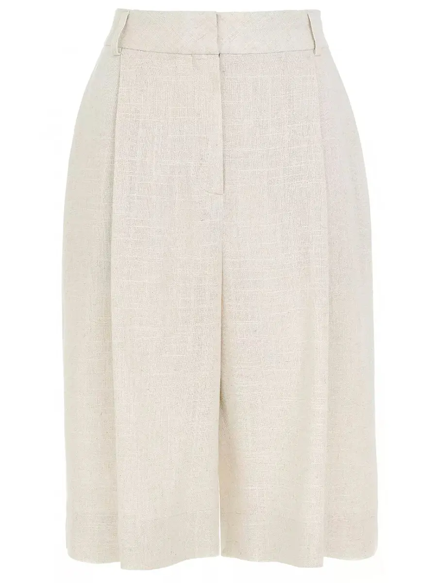 Шорты изо льна и вискозы