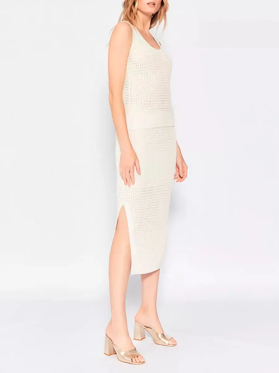 Юбка из шелка и хлопка