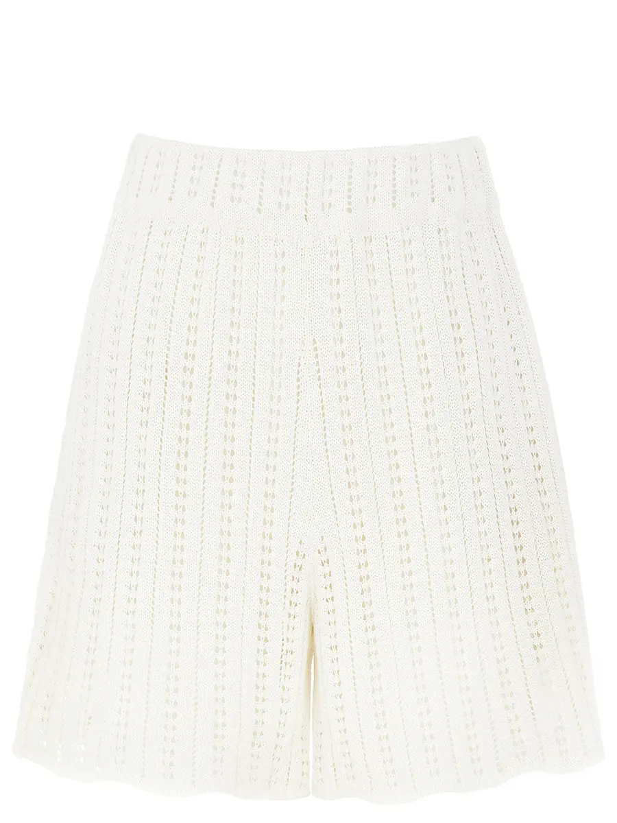 Шорты из шелка и хлопка