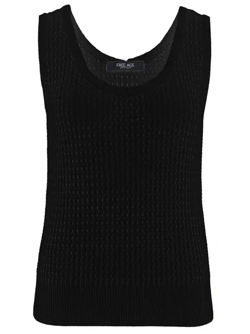 Топ из шелка и хлопка FREE AGE