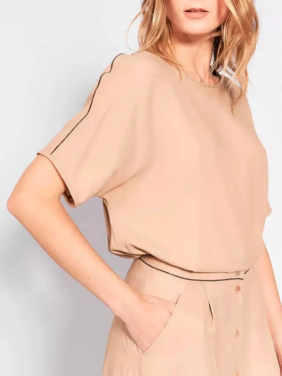 Блуза шелковая