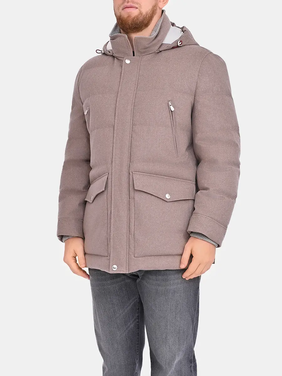 Пуховик шерстяной