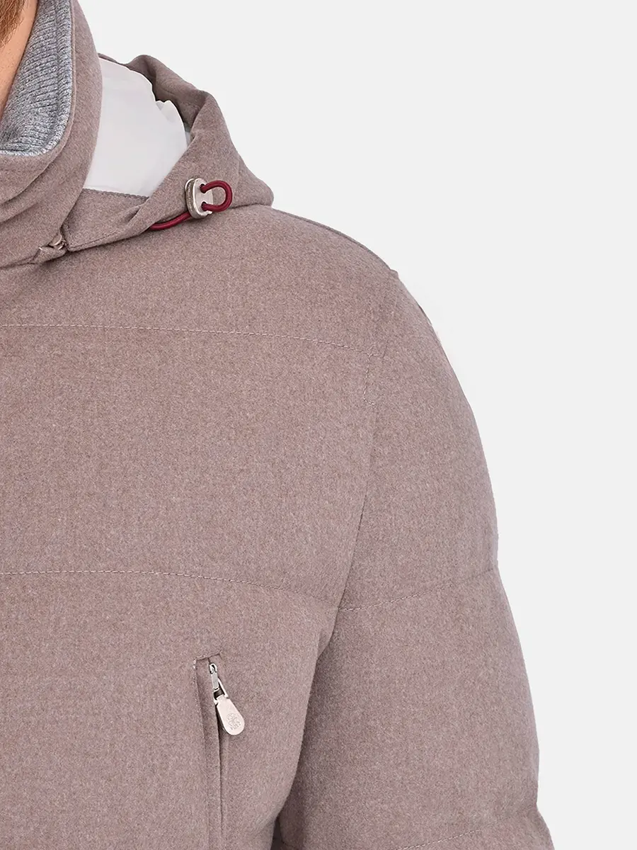 Пуховик шерстяной