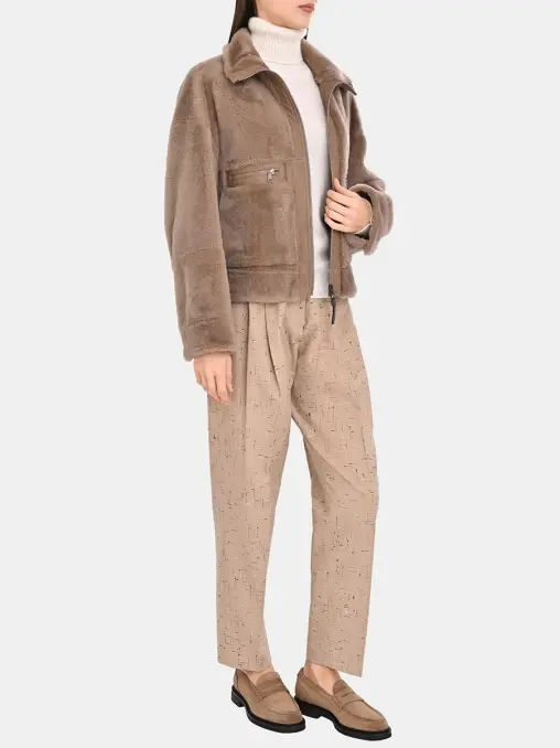 Куртка из овчины BRUNELLO CUCINELLI