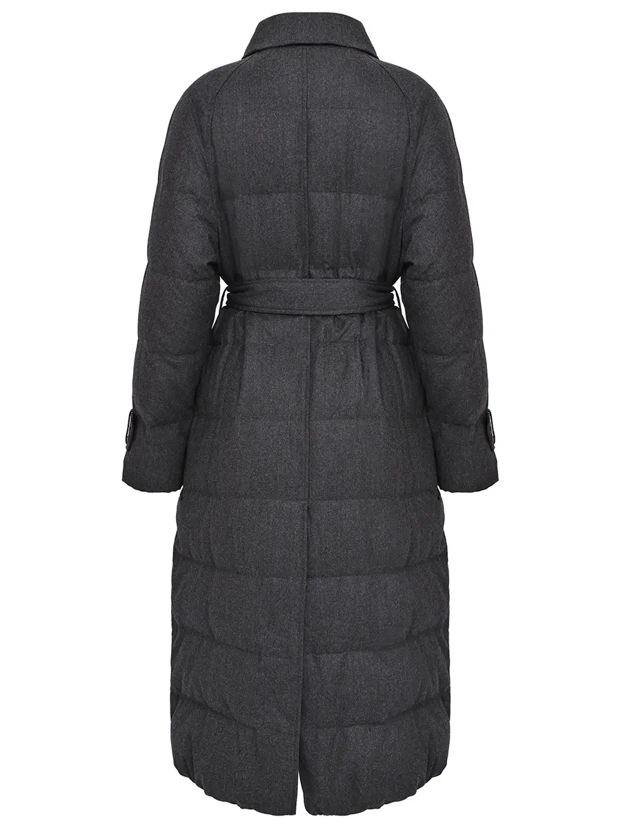 Пуховик шерстяной