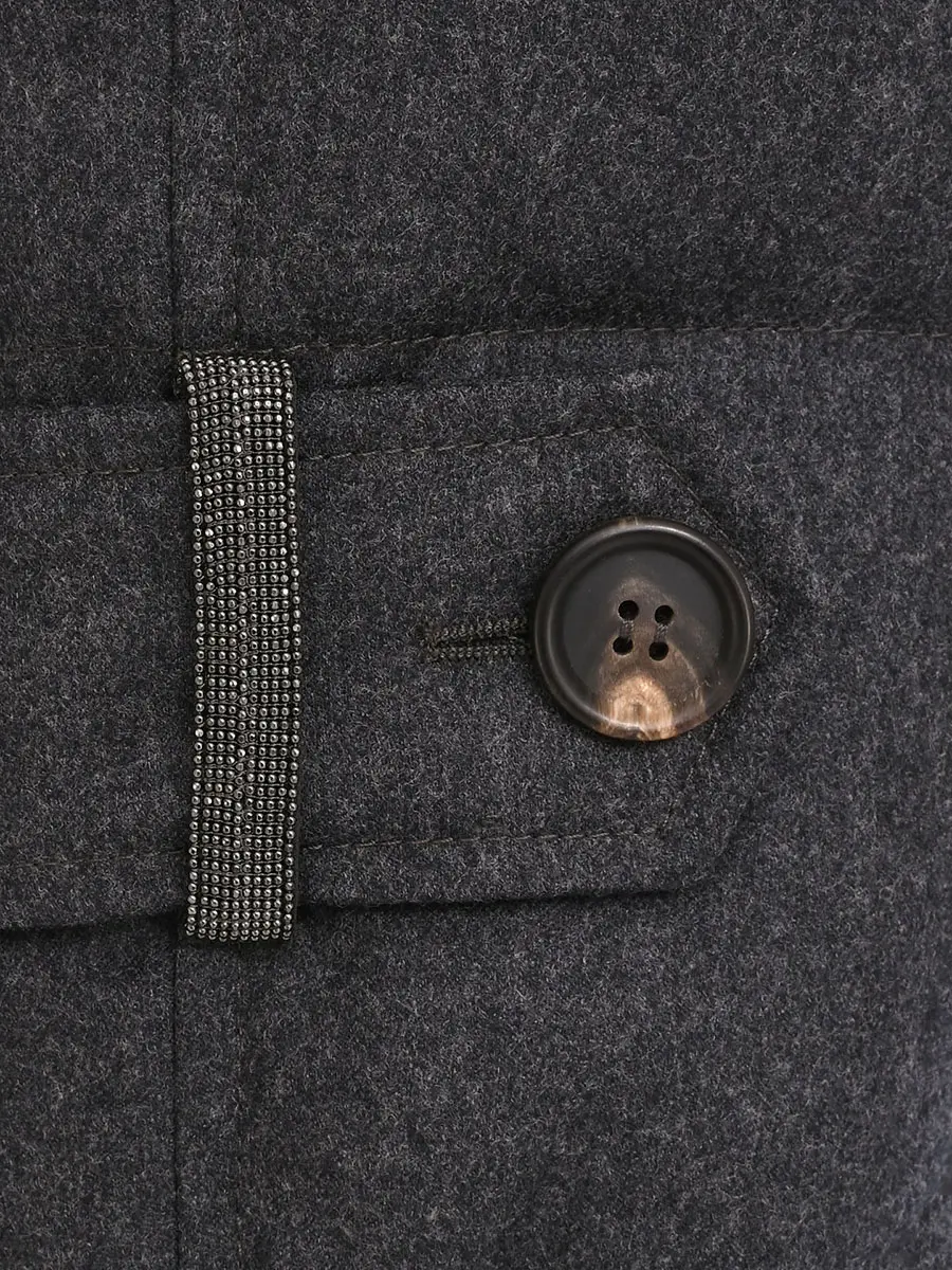 Пуховик шерстяной