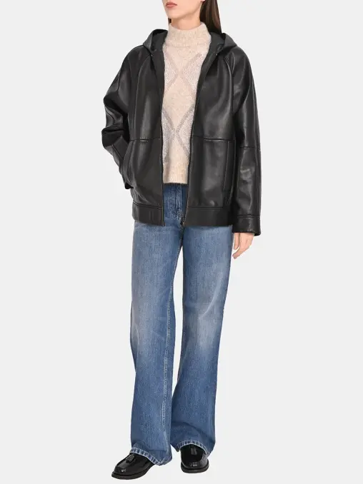 Куртка кожаная BRUNELLO CUCINELLI