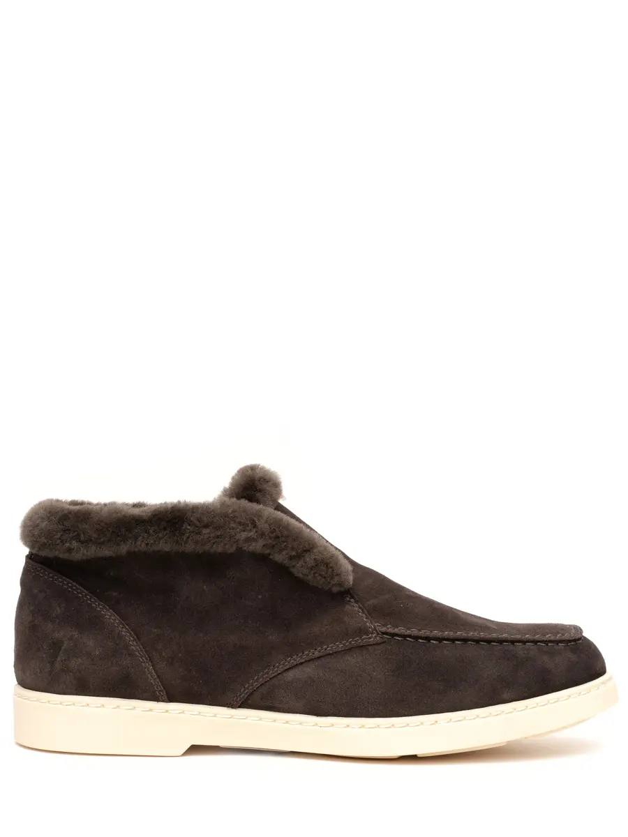 Ботинки замшевые на меху